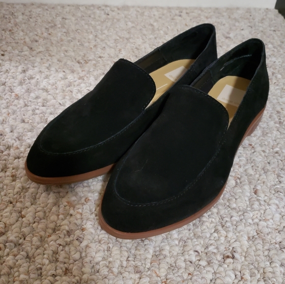 Dolce Vita Black Suede Loafers - Picture 1 of 3